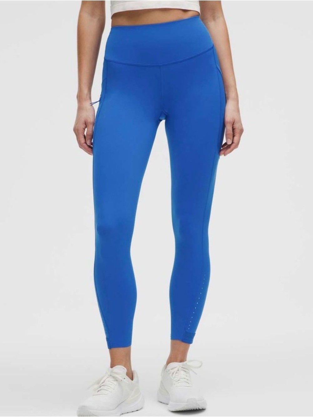 Lululemon Fast and Free High-Rise Tight 25" 3 Pockets *Glow - Cerulean Blue